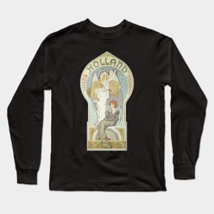 Vintage Art Nouveau Levens Verzekering Long Sleeve T-Shirt